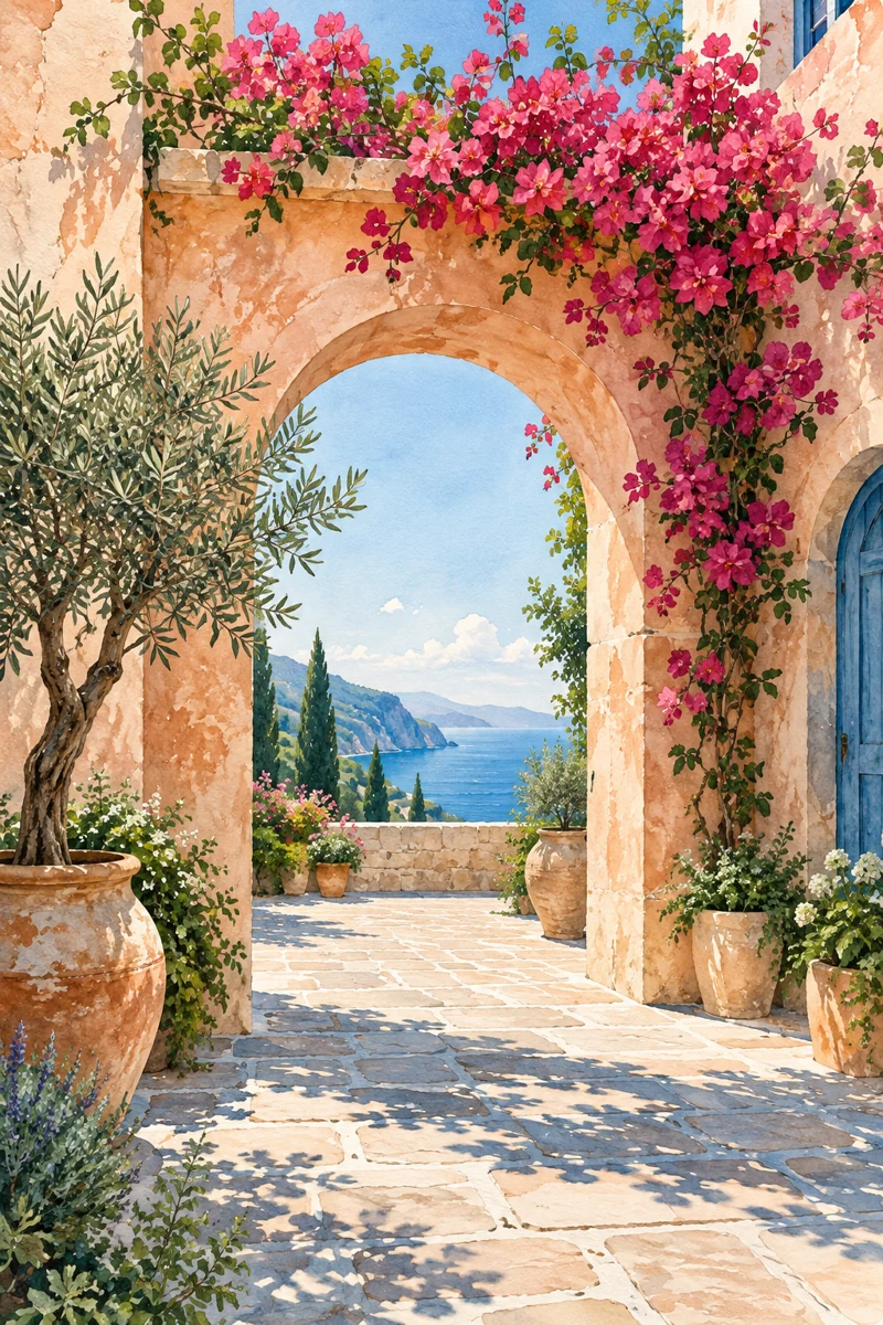 Sunlit Places, coordinated artwork 1