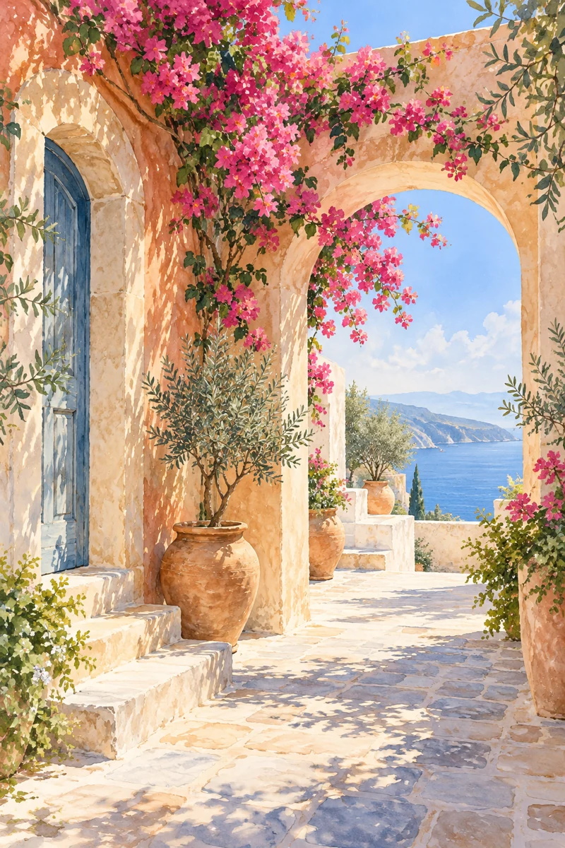 Sunlit Places, coordinated artwork 2