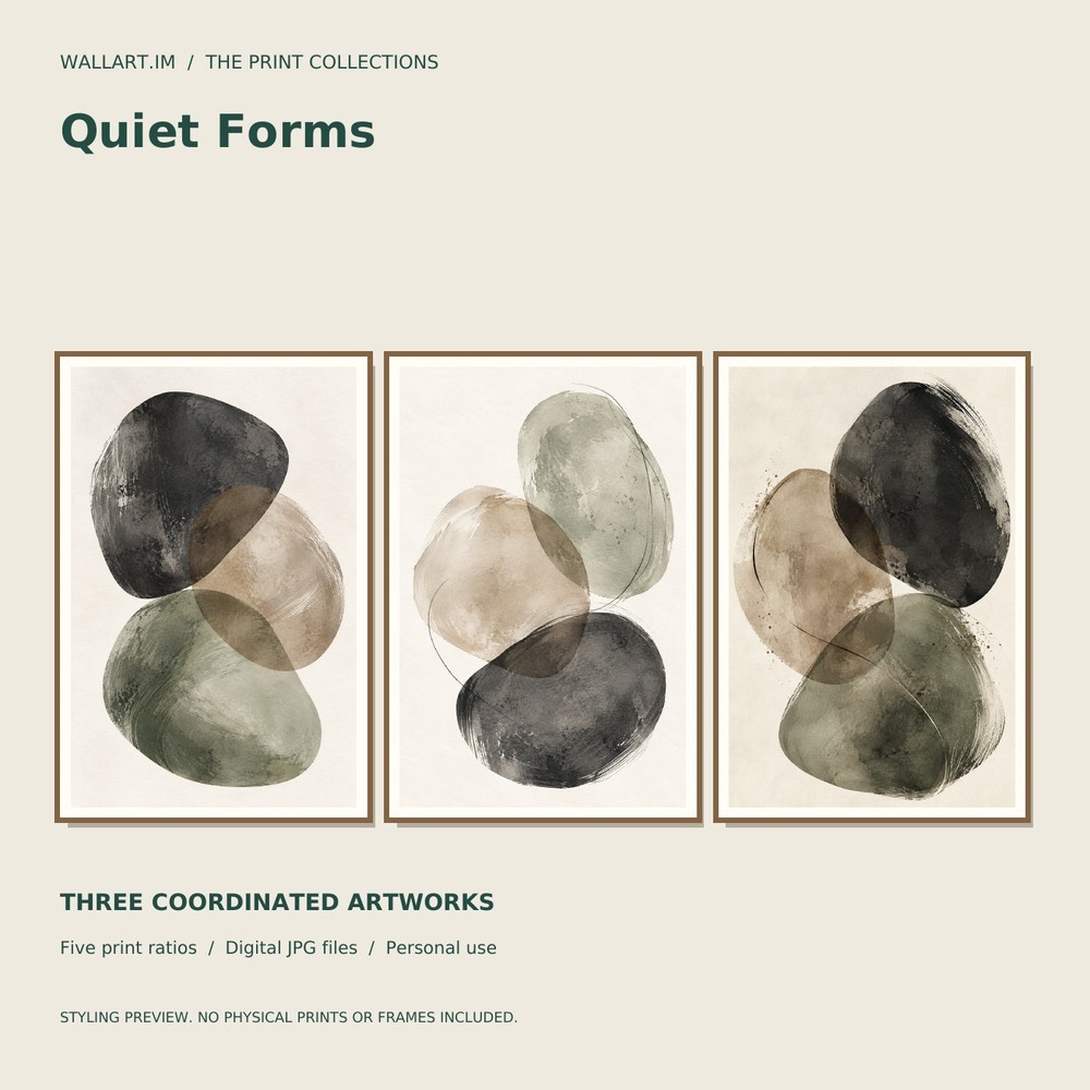 Quiet Forms, all three artworks
