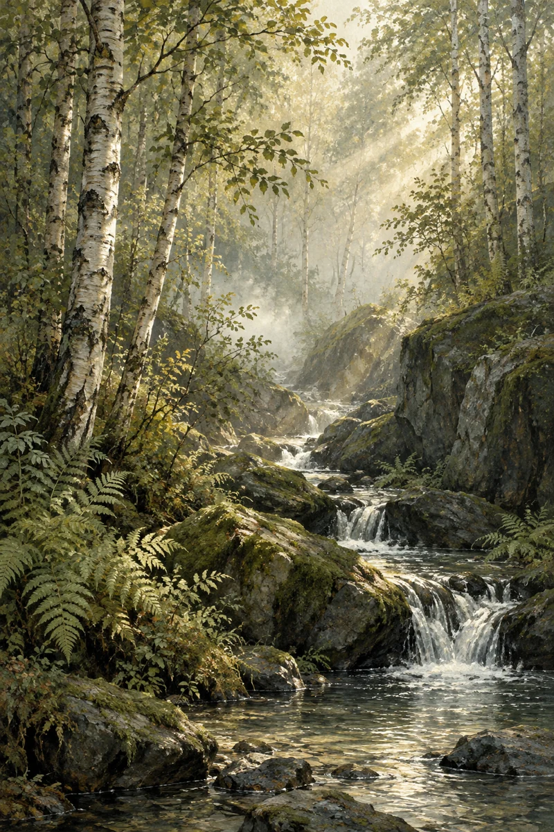 Woodland Light, coordinated artwork 3